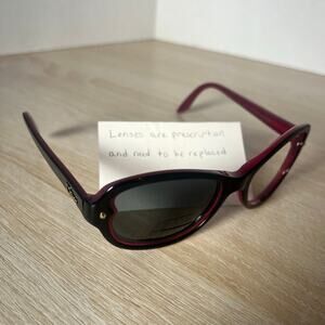 Christian Dior Pondicherry2 Sunglasses FRAMES ONLY Black Cherry